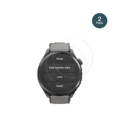 Duoripe1.43 Zoll Smartwatch mit aufgebrachter dipos Flex Schutzfolie, glasklare Darstellung ohne Einschränkungen