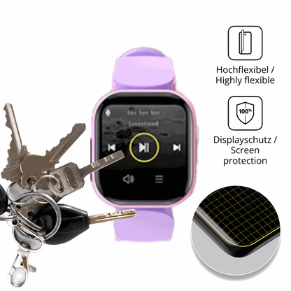 dipos Displayschutz für Dwfit H39, transparente Oberfläche, geringe Dicke und perfekte Passform