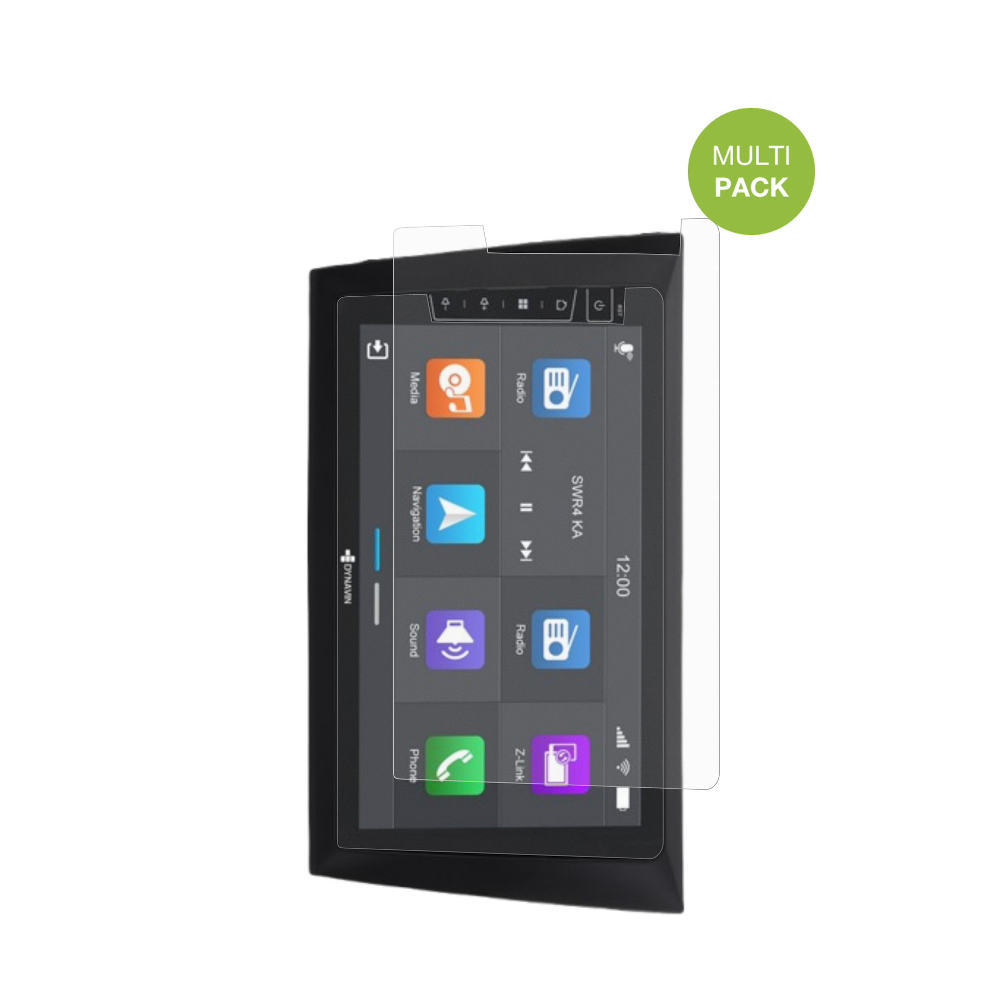 DynavinD8-DF31 9 Zoll mit aufgebrachter dipos Displayschutzfolie, die lästige Fingerabdrücke minimiert