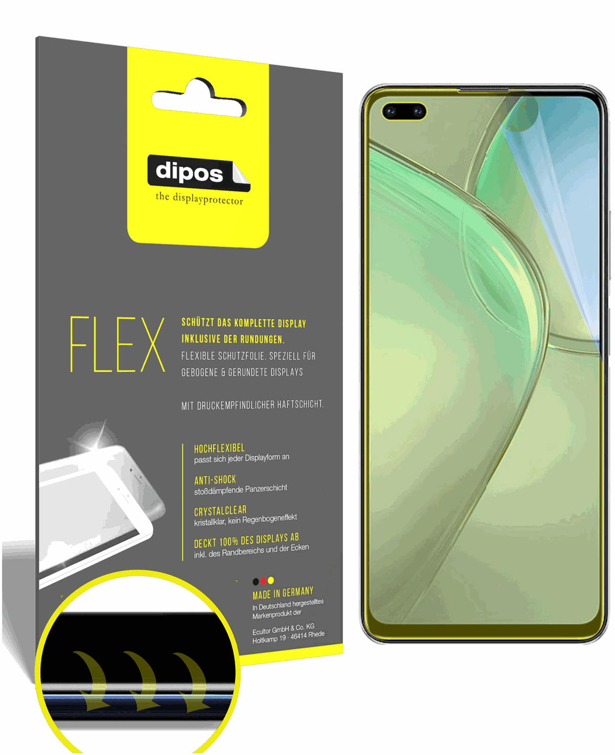 3x Full Cover Screen Protector for Infinix Zero 8 – Covers Curved Edges | dipos