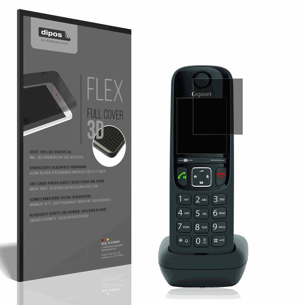 Full Cover Privacy Film for Gigaset AS690 DECT Telefon Screen Protector