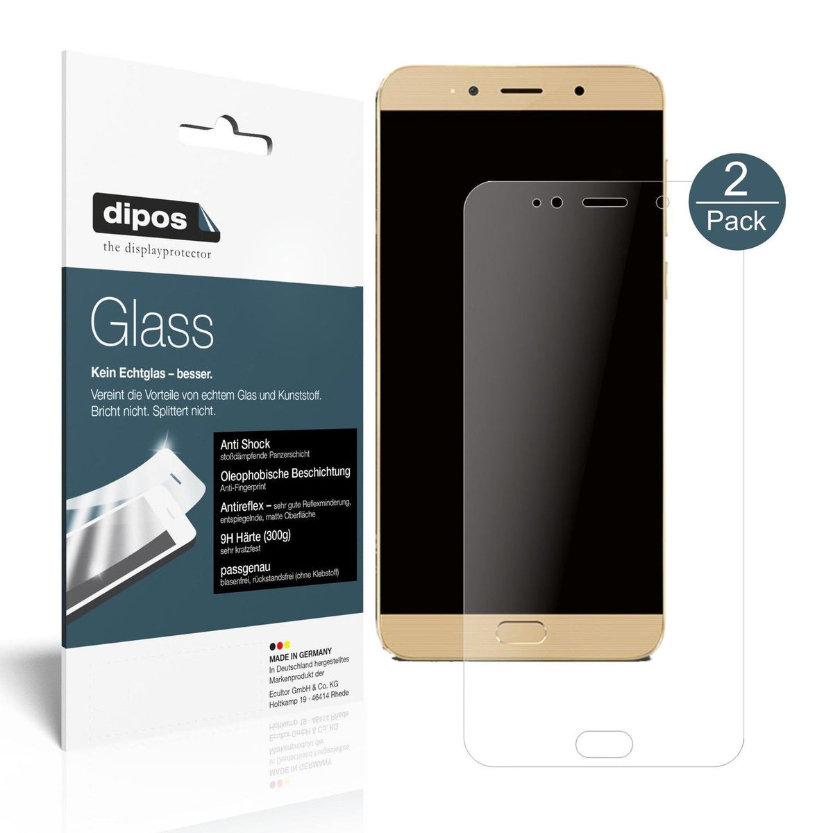 2x Screen Protector for Allview X4 Soul Lite matte Flexible Glass 9H dipos
