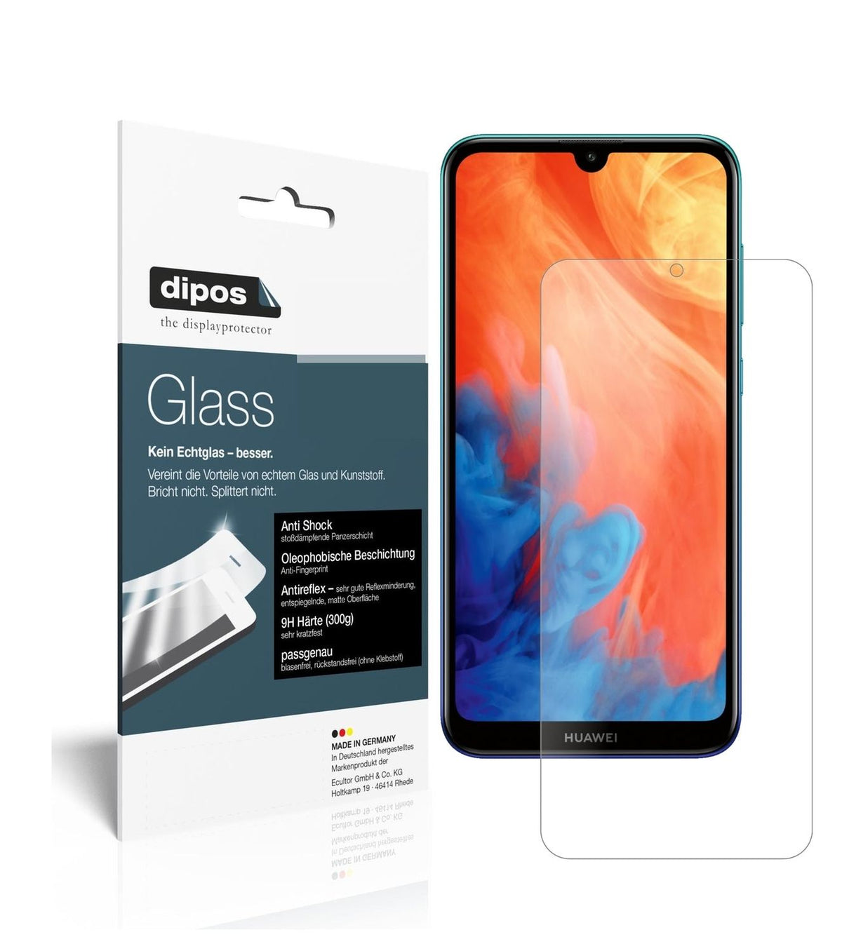Screen Protector for I Huawei Y7 (2019) I matte I Flexible Glass 9H dipos