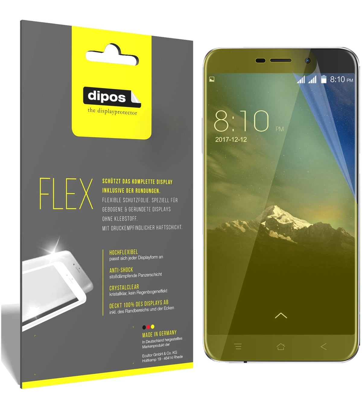 2x Full Cover Screen Protector for Blackview A10 – Covers Curved Edges | dipos