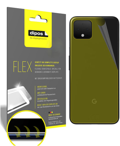 3x Screen Protector for Google Pixel 4 XL back Protective Film covers 100% dipos