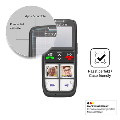 4x Screen Protector for Easyfone T6 4G Protection Anti Glare dipos