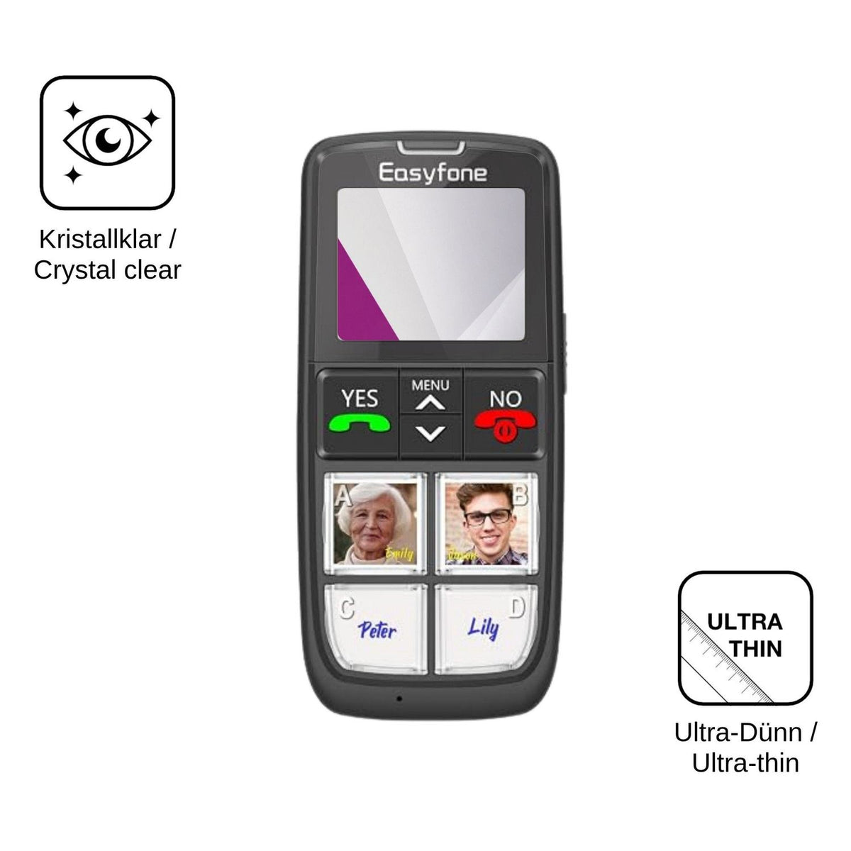4x Screen Protector for Easyfone T6 4G Protection Crystal Clear dipos