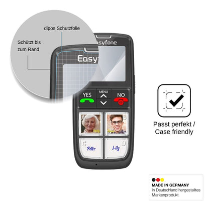 2x Screen Protector for Easyfone T6 4G Flexible Glass 9H dipos