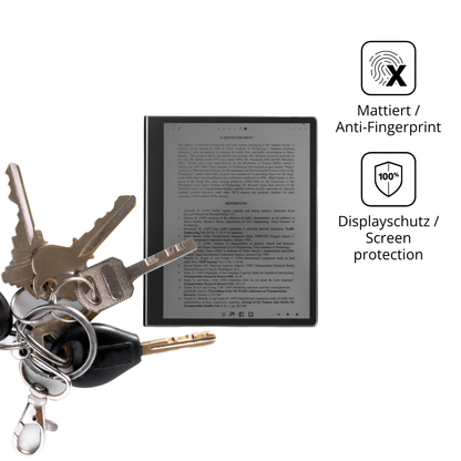 dipos Displayschutz für eazeyepaper 2.0, mattierte Oberfläche, Blickschutzfilter und perfekter Passform