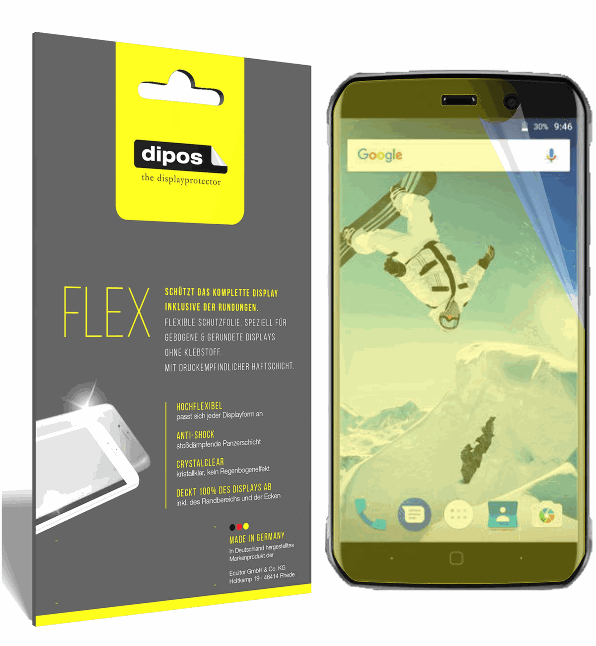 dipos FLEX 3x Clear Screen Protector for Vernee Active