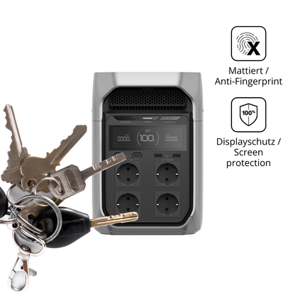 dipos Displayschutz für Ecoflow Delta 3 Plus, mattierte Oberfläche, Blickschutzfilter und perfekter Passform
