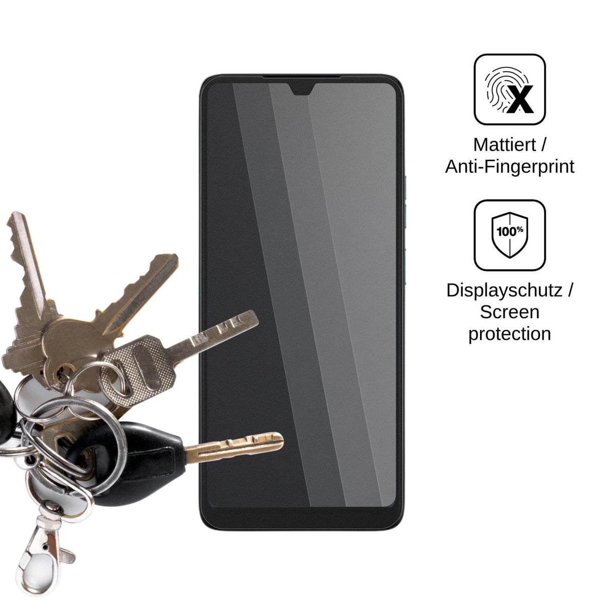 Screen Protector for EinfachFon Senior Privacy Filter 4-Way Protection dipos