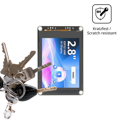 dipos Displayschutz für Elecrow CrowPanel 2.8 Zoll, mattierte Oberfläche, robuste Festigkeit und perfekte Passform