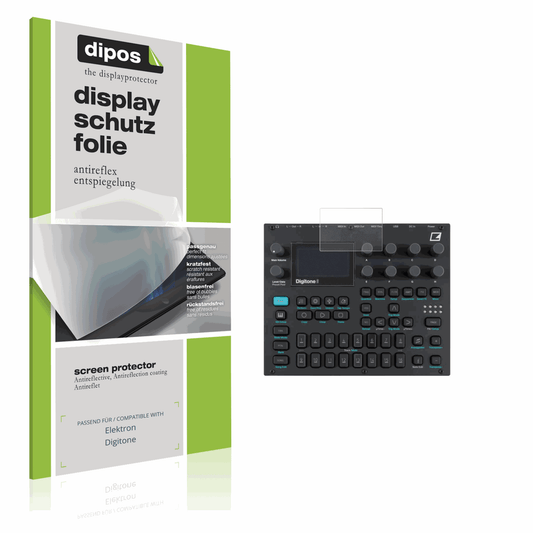 Matte Displayschutzfolie von dipos passend für Elektron Digitone, präziser Zuschnitt und blasenfrei montiert