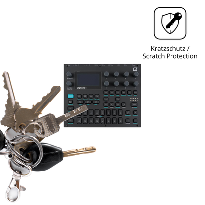 Schutz gegen Kratzer auf dem Elektron Digitone Glas durch Schlüssel oder Ähnliches