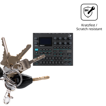 dipos Displayschutz für Elektron Digitone, transparente Oberfläche, perfekte Passform auch für die Rundungen