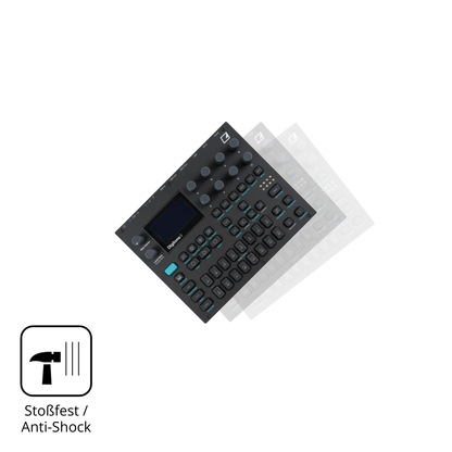 Schutz gegen Kratzer auf dem Elektron Digitone Glas durch Schlüssel, Stöße gegen die Tischkante oder Stürze