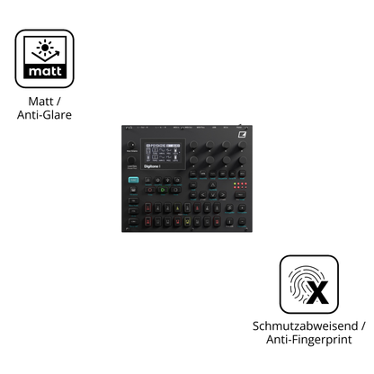 Dünne und entspiegelnde Folie passend zugeschnitten für Elektron Digitone II