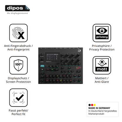 Privatsphäre-Schutz durch Sichtschutz-Folie passend zugeschnitten für Elektron Digitone II