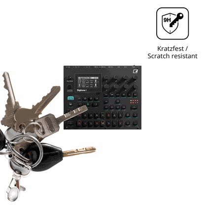 dipos Displayschutz für Elektron Digitone II, mattierte Oberfläche, robuste Festigkeit und perfekte Passform