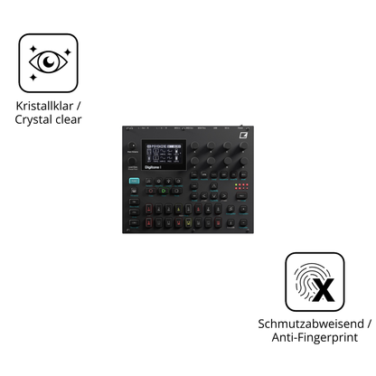 Flexible TPU-Folie passend zugeschnitten für Elektron Digitone II, vollständige Abdeckung