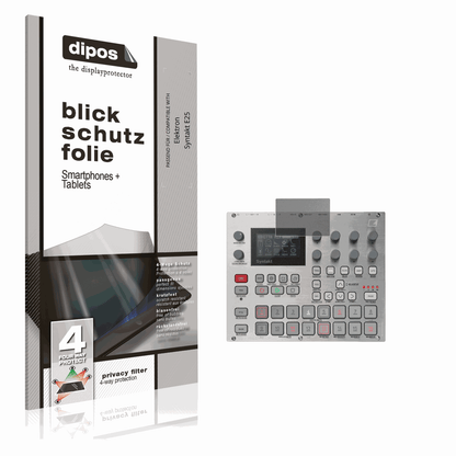 Blickschutzfolie von dipos passend für Elektron Syntakt E25, präziser Zuschnitt und blasenfrei montiert