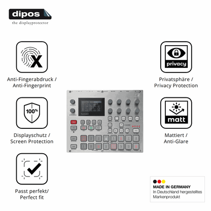 Privatsphäre-Schutz durch Sichtschutz-Folie passend zugeschnitten für Elektron Syntakt E25