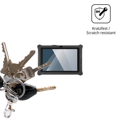 dipos Displayschutz für Emdoor EM-I10L, transparente Oberfläche, perfekte Passform auch für die Rundungen