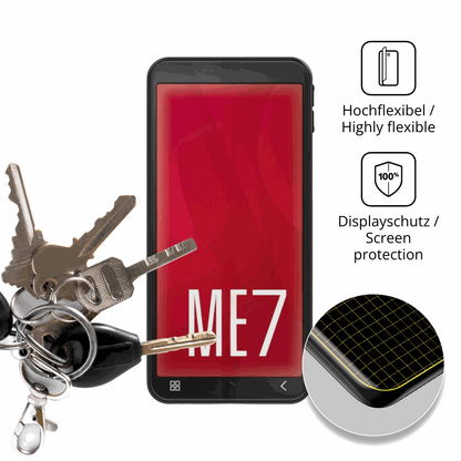 dipos Displayschutz f�r Emporia Smart ME 7, transparente Oberfl�che, geringe Dicke und perfekte Passform