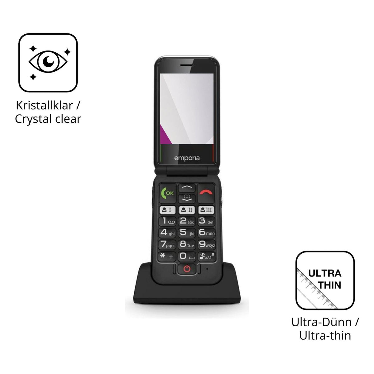 4x Screen Protector for Emporia Joy LTE Protection Crystal Clear dipos