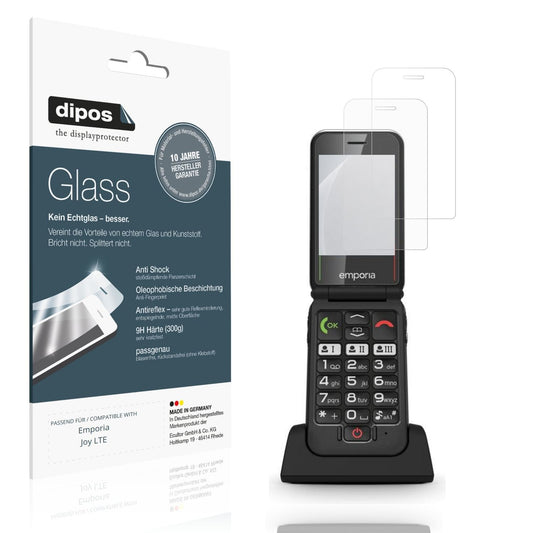 2x Screen Protector for Emporia Joy LTE matte Flexible Glass 9H dipos