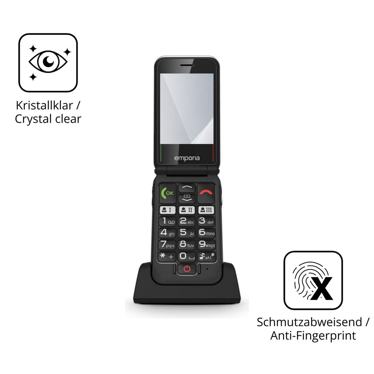 2x Screen Protector for Emporia Joy LTE Flexible Glass 9H dipos