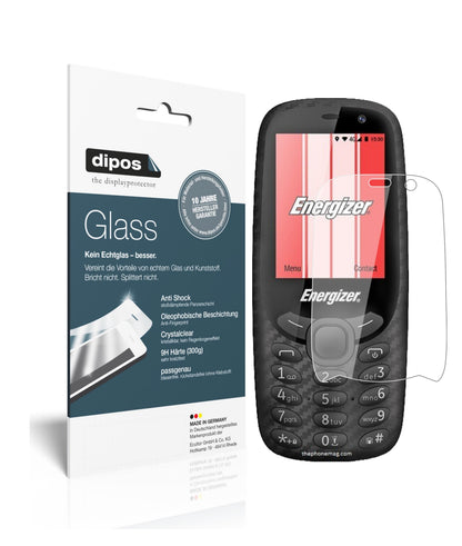 Klare Displayschutzfolie von dipos passend für Energizer E241S, 9H kratzfest und blasenfrei montiert