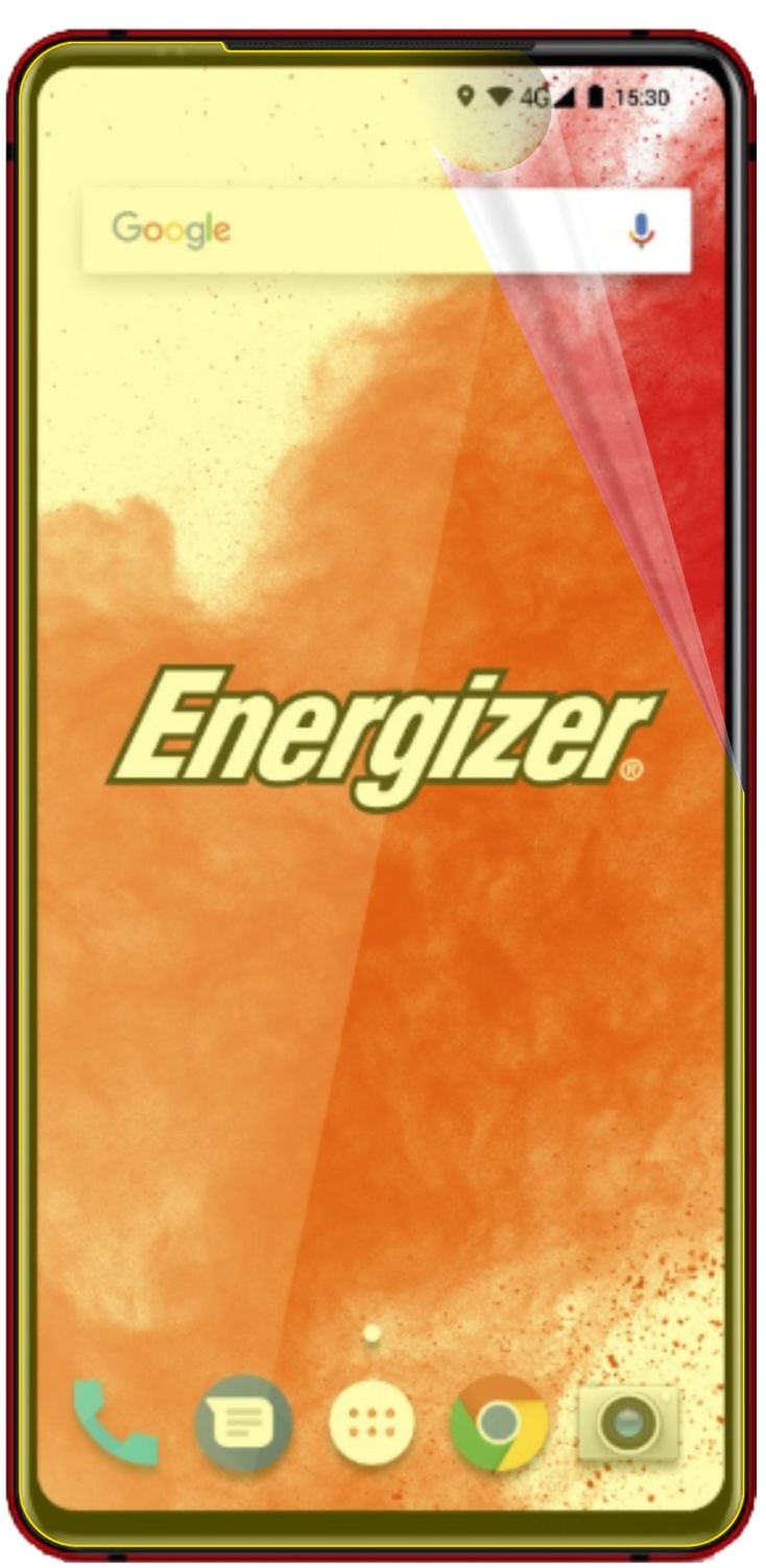 2x Screen Protector Energizer Power Max P18K Pop Protective Film covers 100%