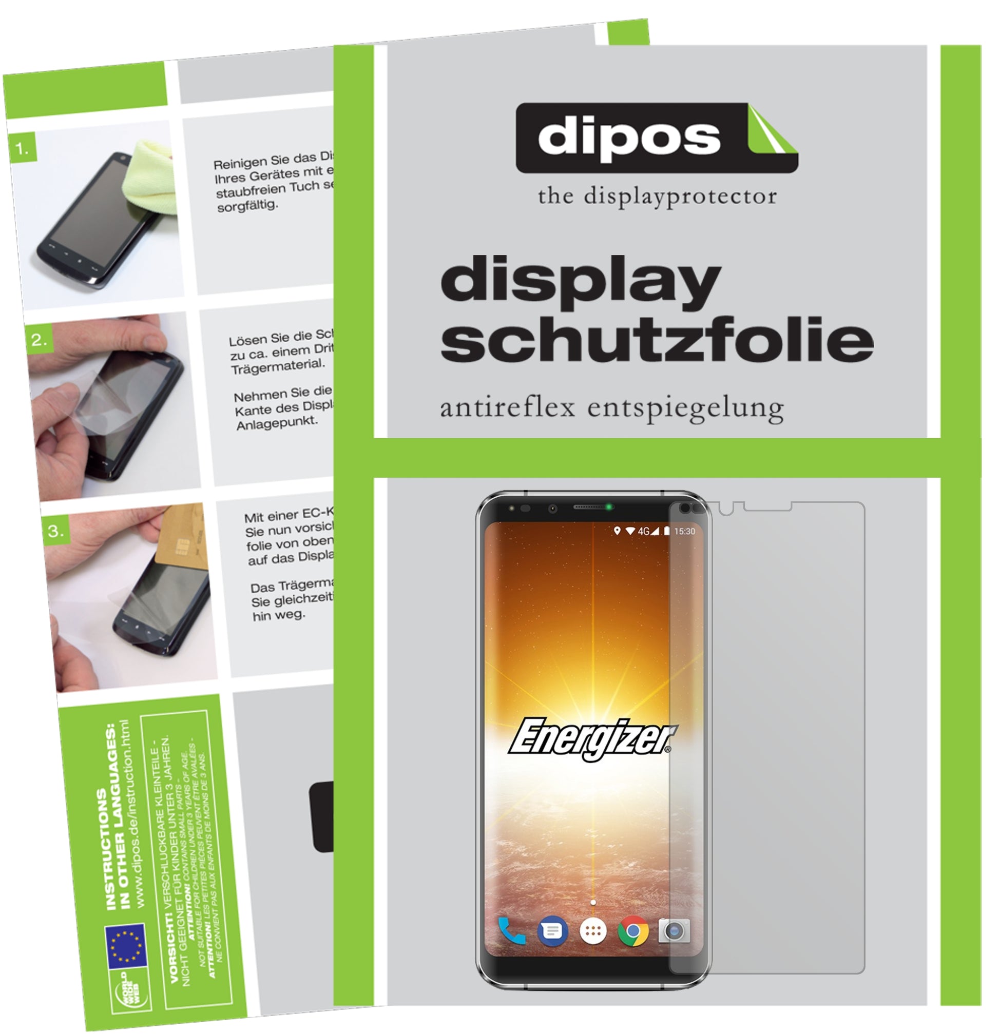 Mattes Panzerglas: Entspiegelte, dünne Folie, Fingerabdruckresistenz und Bildschirmschutz für Energizer-Powermax P600S