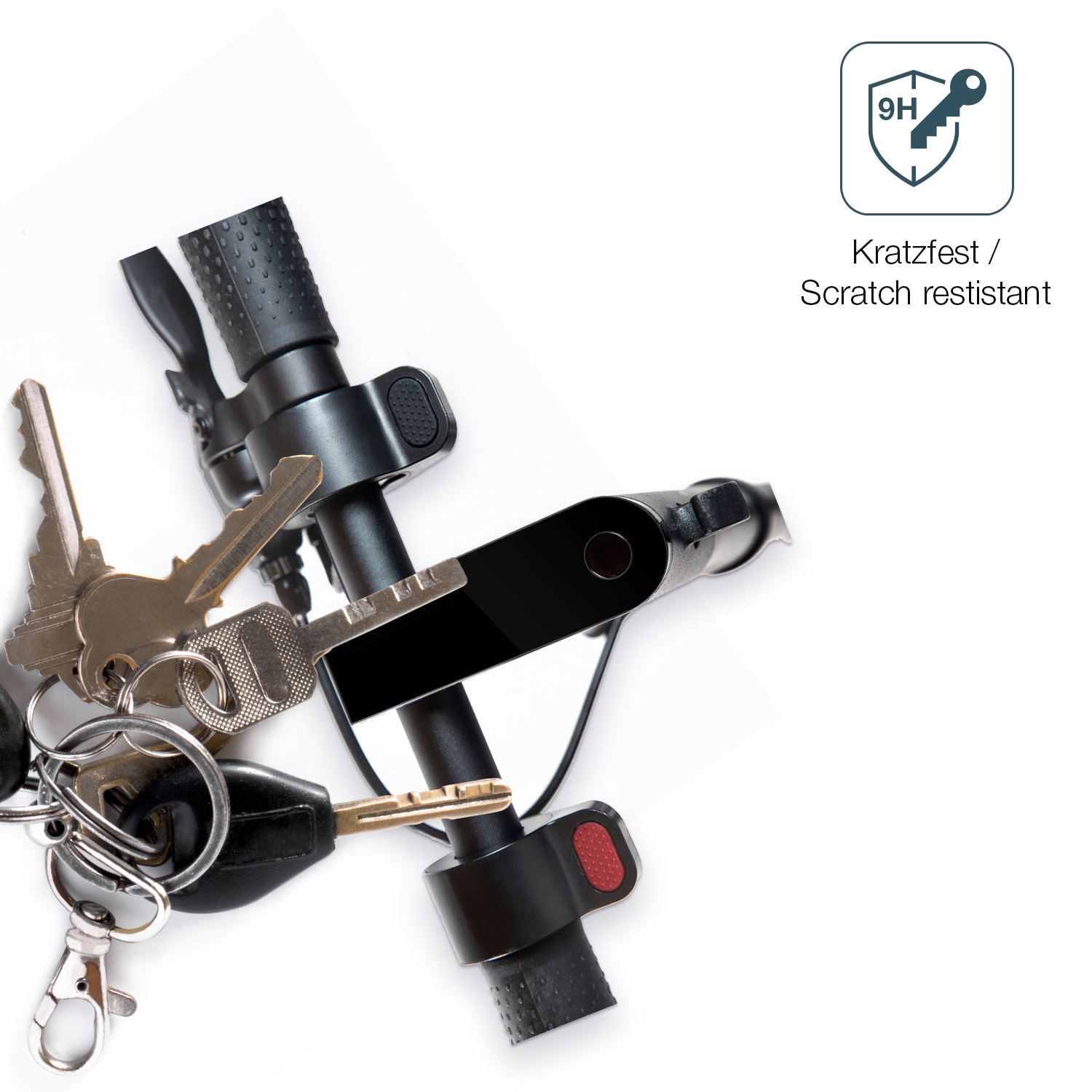 dipos Displayschutz für Epowerfun ePF-1 Pro, transparente Oberfläche, perfekte Passform auch für die Rundungen