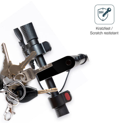 dipos Displayschutz für Epowerfun ePF-1 Pro, transparente Oberfläche, perfekte Passform auch für die Rundungen