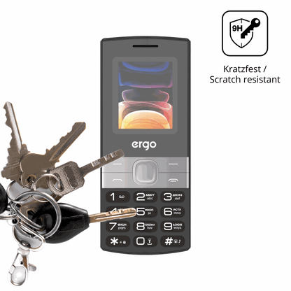 dipos Displayschutz für Ergo B185, mattierte Oberfläche, robuste Festigkeit und perfekte Passform