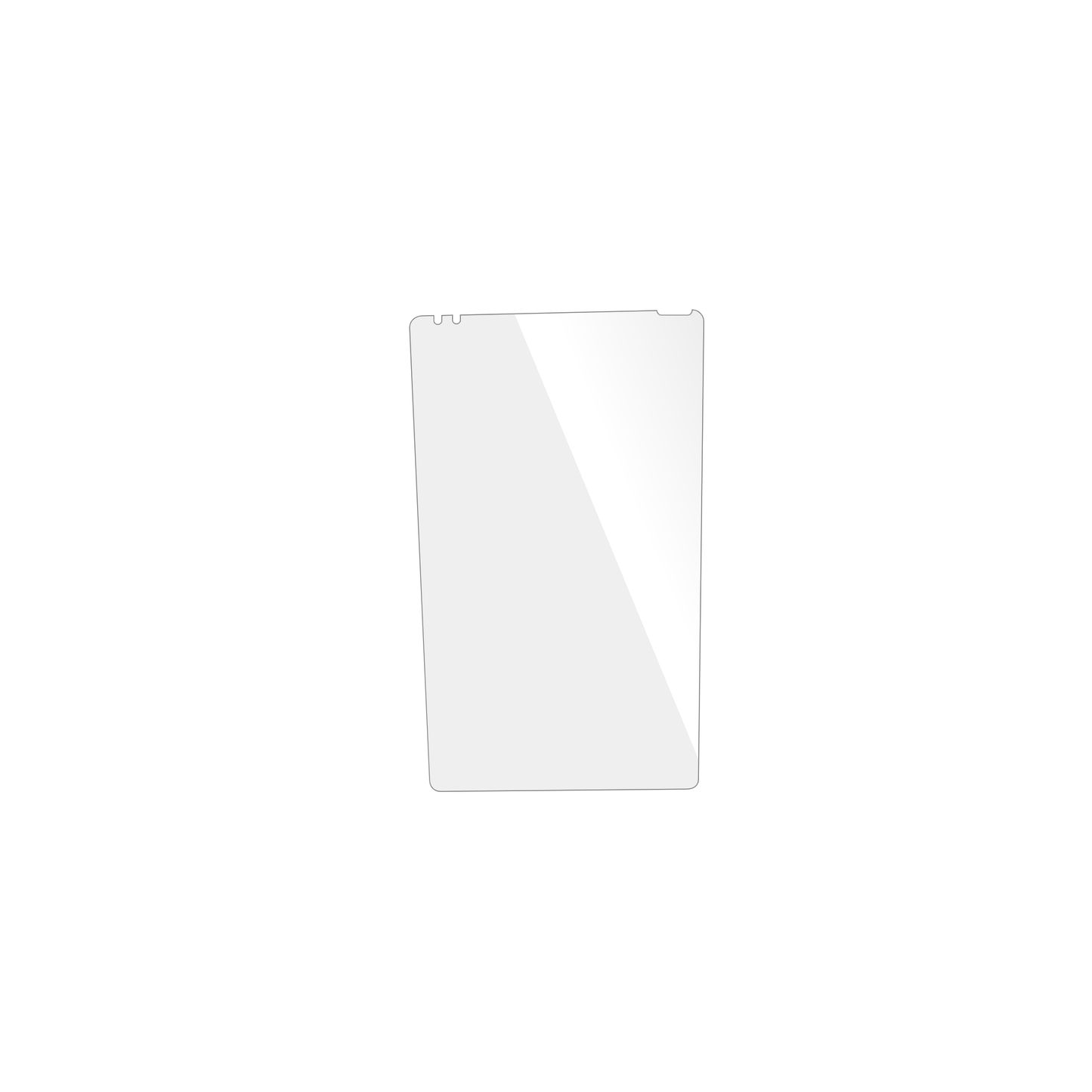 dipos Displayschutz für Ersin 8 Zoll ES8584C-HCG, transparente Oberfläche, geringe Dicke und perfekte Passform