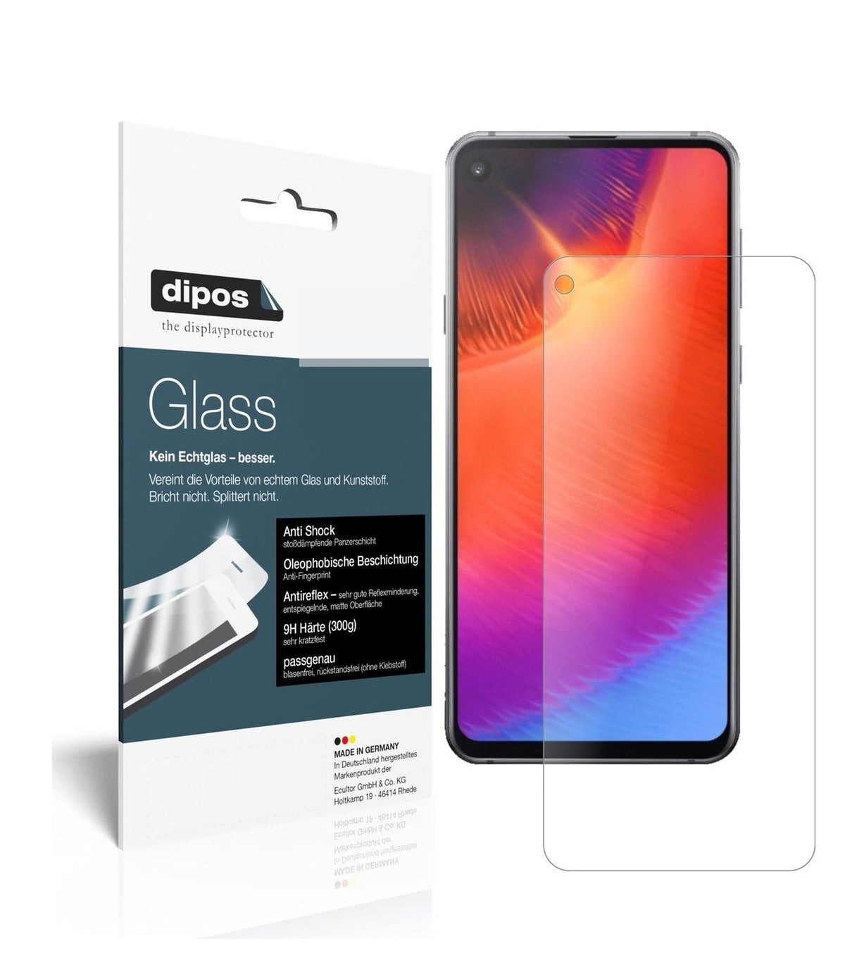 Screen Protector for Samsung Galaxy A9 Pro (2019) matte Flexible Glass 9H dipos