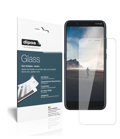 9H Clear Screen Protector for Nokia C2 Tava – Shatterproof, Crystal Clear | dipos