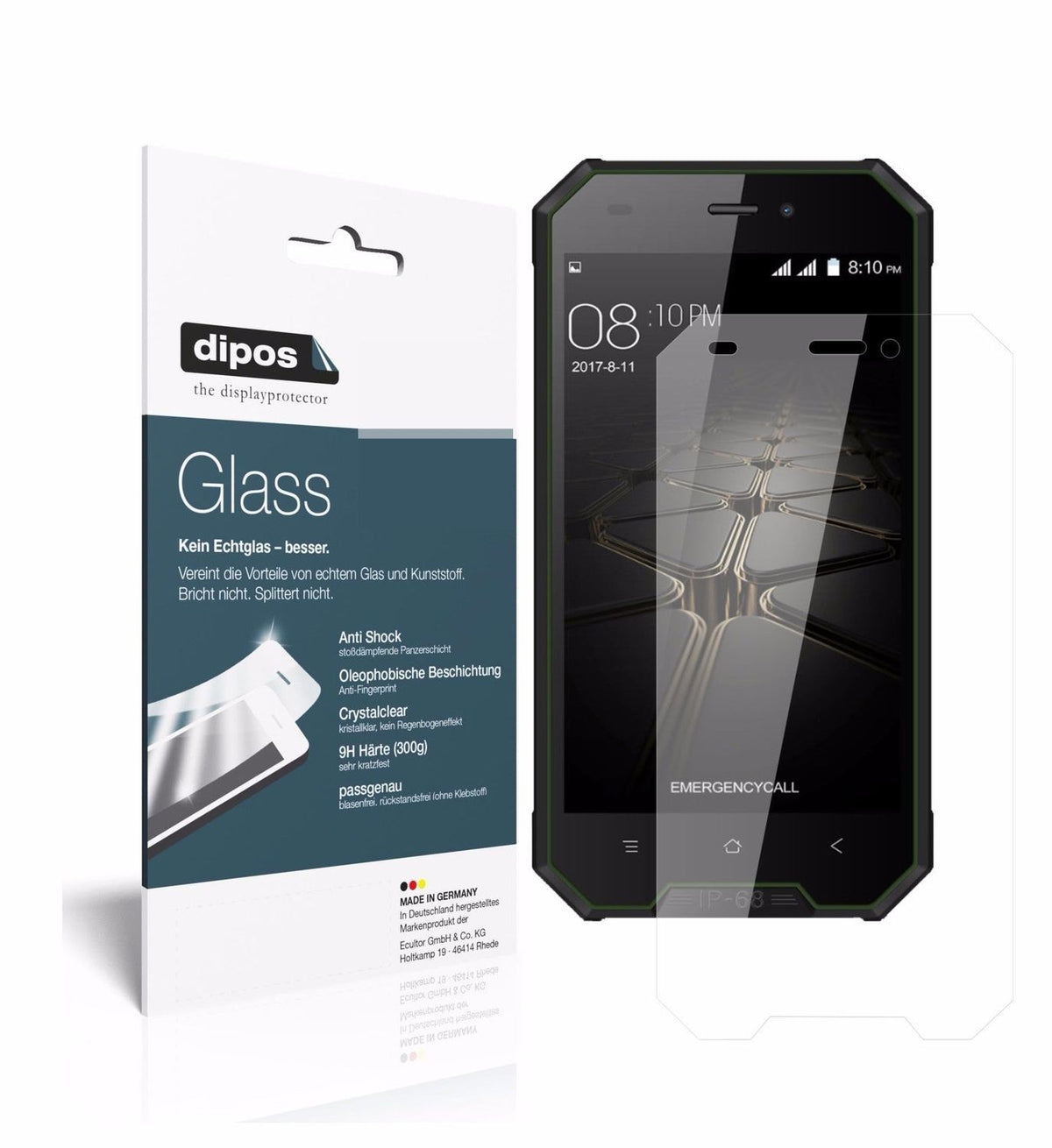 1x 9H Screen Protector for Blackview BV4000