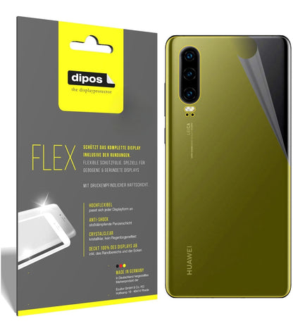 2x Screen Protector for Huawei P30 back Protective Film covers 100% dipos Flex