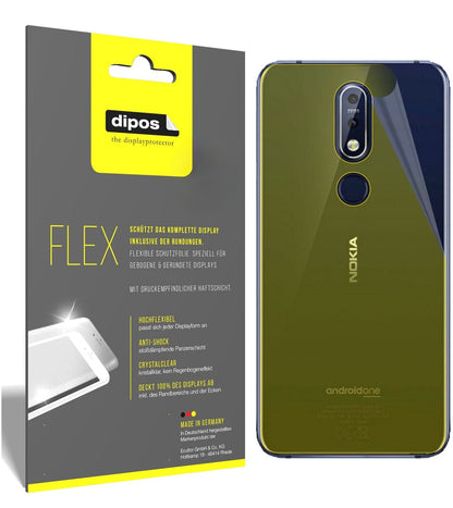 2x Screen Protector Nokia 7.1 Plus back Protective Film covers 100% dipos Flex