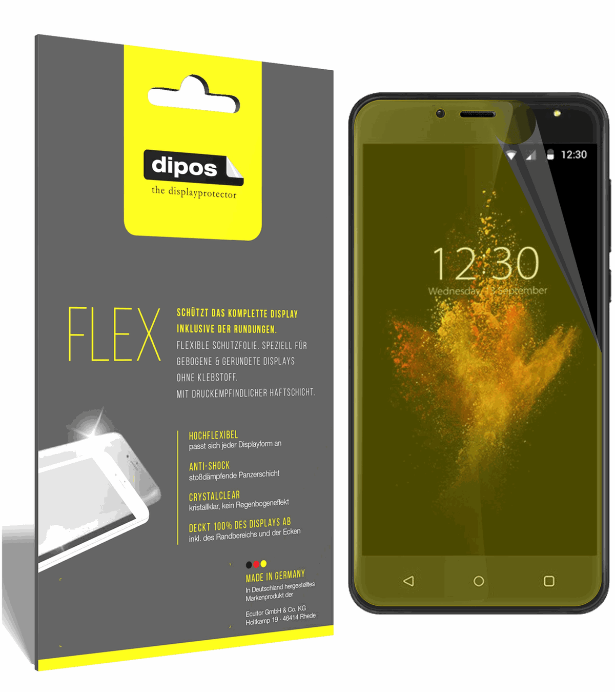 3x Screen Protector for Wieppo S6 Lite Protective Film covers 100% dipos Flex