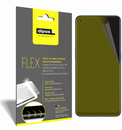 2x Screen Protector for Oppo Reno5 5G Protective Film covers 100% dipos Flex