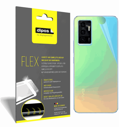 2x Screen Protector for Vivo V23e 5G back Protective Film covers 100% dipos Flex