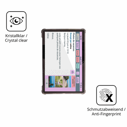 Flexible TPU-Folie passend zugeschnitten für FACILOTAB XXL Classic, vollständige Abdeckung
