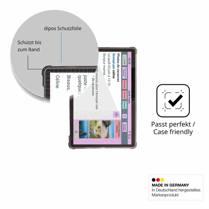 Besonders flexibler Displayschutz mit Anti-Shock-Schicht im Materialmix