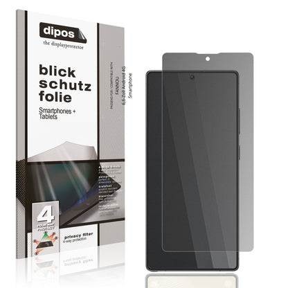 Screen Protector for FANNOU 6,6-Zoll Android 4G Smartphone Privacy Filter 4-Way 